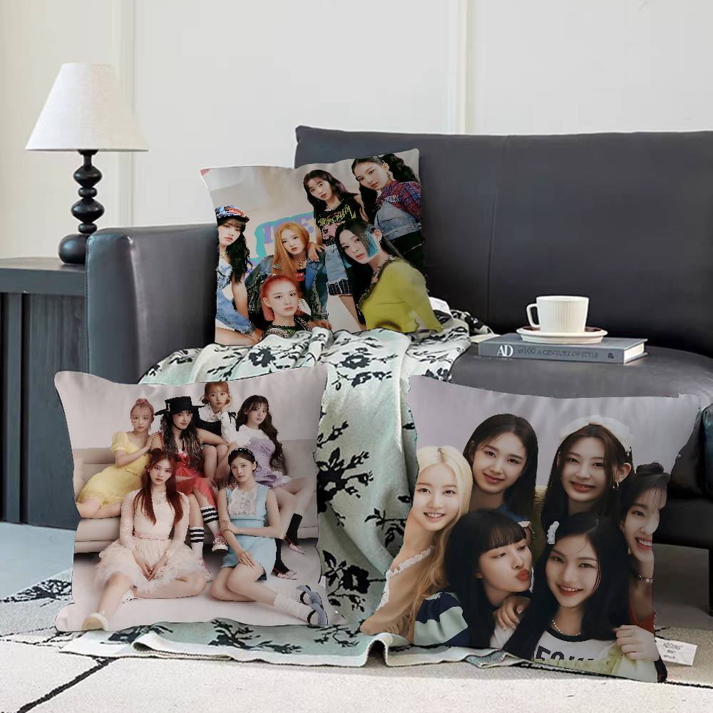 Kpop S-STAYC Cushion Cover Pillowcase Upholstery Sofa Throw Pillow Home Decor Pillowcas