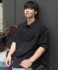 MINDBRIDGE [Couture] Waffle Knit Pocket Semi-Oversized Short Sleeve Shirt