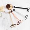 Stainless Steel Candle Wick Scissors Round Head Candle Core Trimmer DIY Candle Cutter Handmade Candle Making Tools