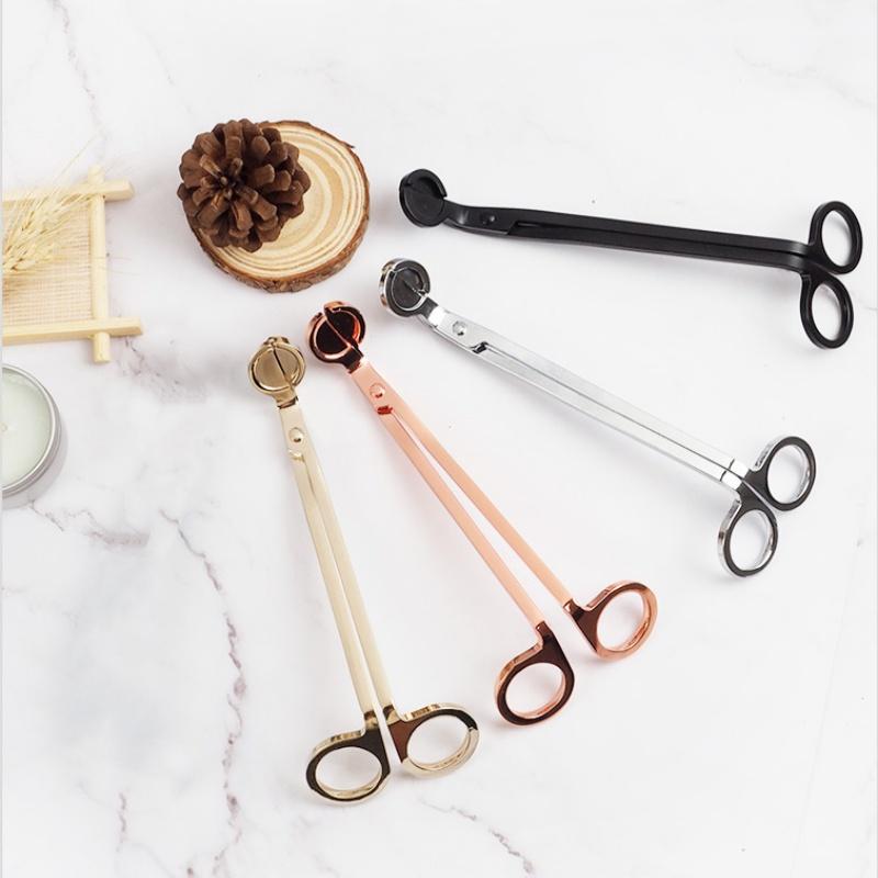 Stainless Steel Candle Wick Scissors Round Head Candle Core Trimmer DIY Candle Cutter Handmade Candle Making Tools