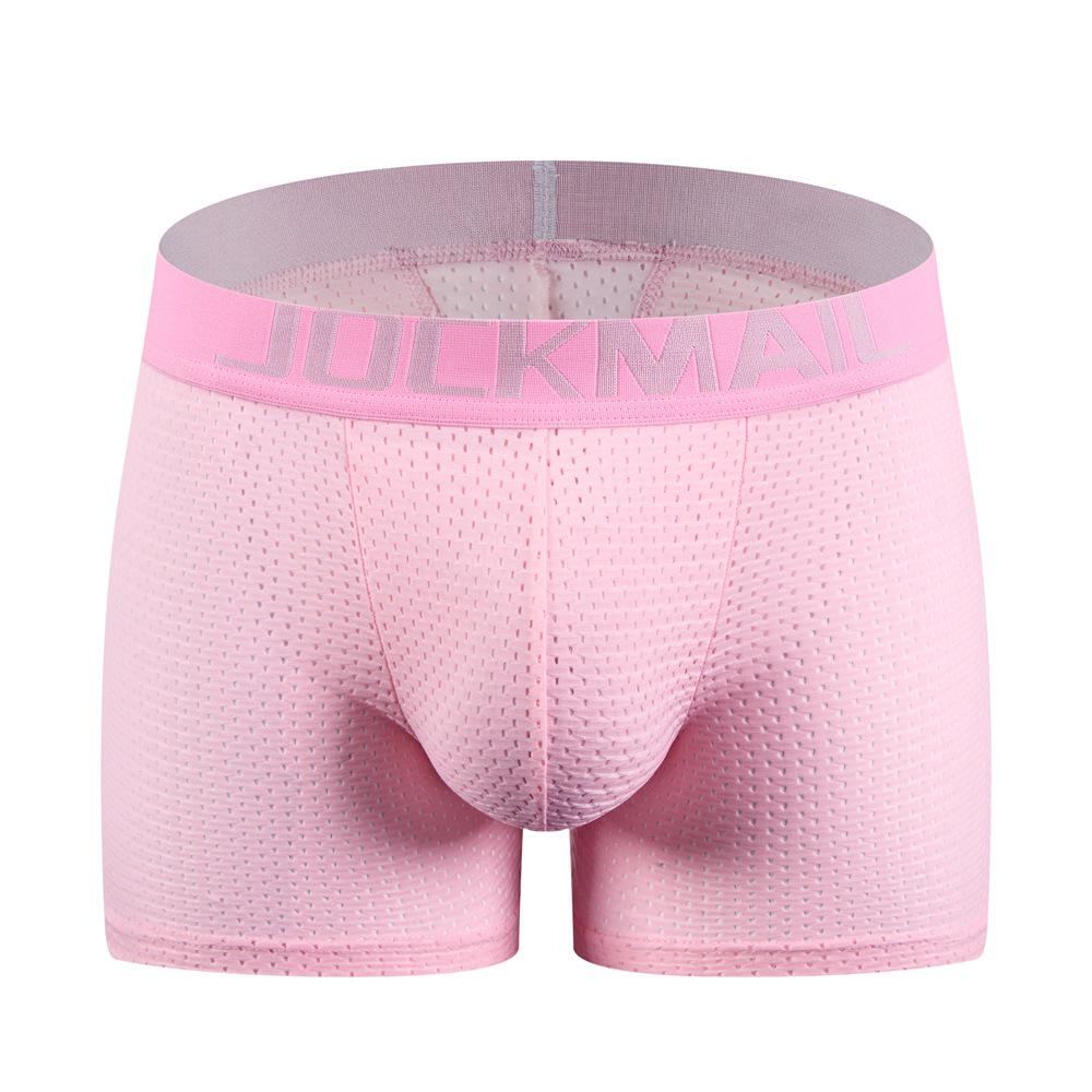 JOCKMAIL Men's Push-Up Boxer Briefs with Padded Mesh for Enhanced Fit