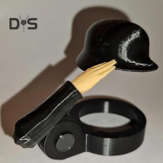 Bierflaschen-Helm mit Soldatengruß, wiederverwendbare Flaschenhülle, staubdicht, auslaufsicherer Verschlussschutz, originelles Geschenk für Veteranen-Sammler