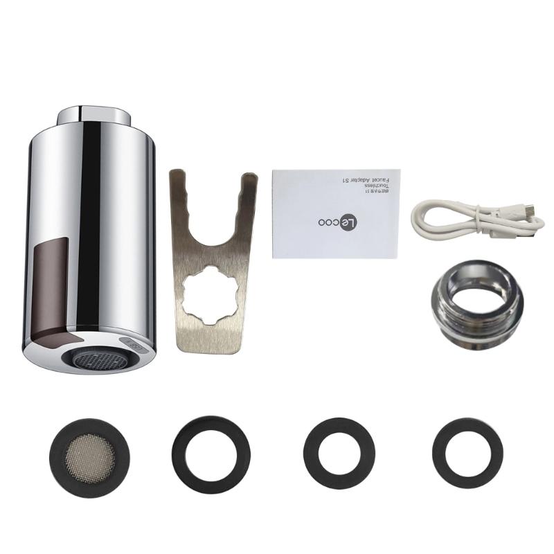 

Интеллектуальный бесконтактный кран с инфракрасным датчиком, адаптер для раковины, экономящий воду, автоматические краны, насадка-адаптер для кухни, ванной комнаты