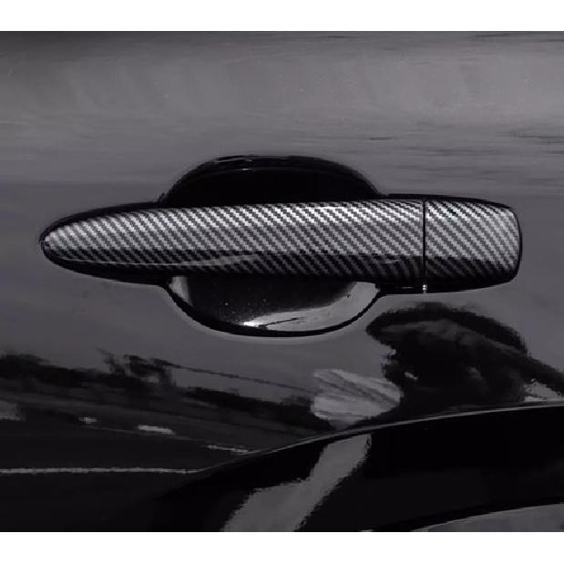 Carbon Fiber Car Door Handles Cover Trim For NISSAN PATHFINDER -2024
