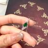 Women 925 Sterling Silver Bracelet Natural Jadeite Gourd Bangle New Chinese Style Jewelry