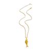 Trendy Minimalist Fish Symbol Necklace Stainless Steel Jewelry Gift For Women Everyday Versatile Handmade Chain
