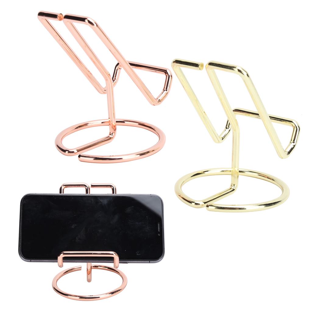4 STÜCKE Schmiedeeisen Handyhalter Tragbarer Desktop Multifunktions Lese-Ausstellungsständer