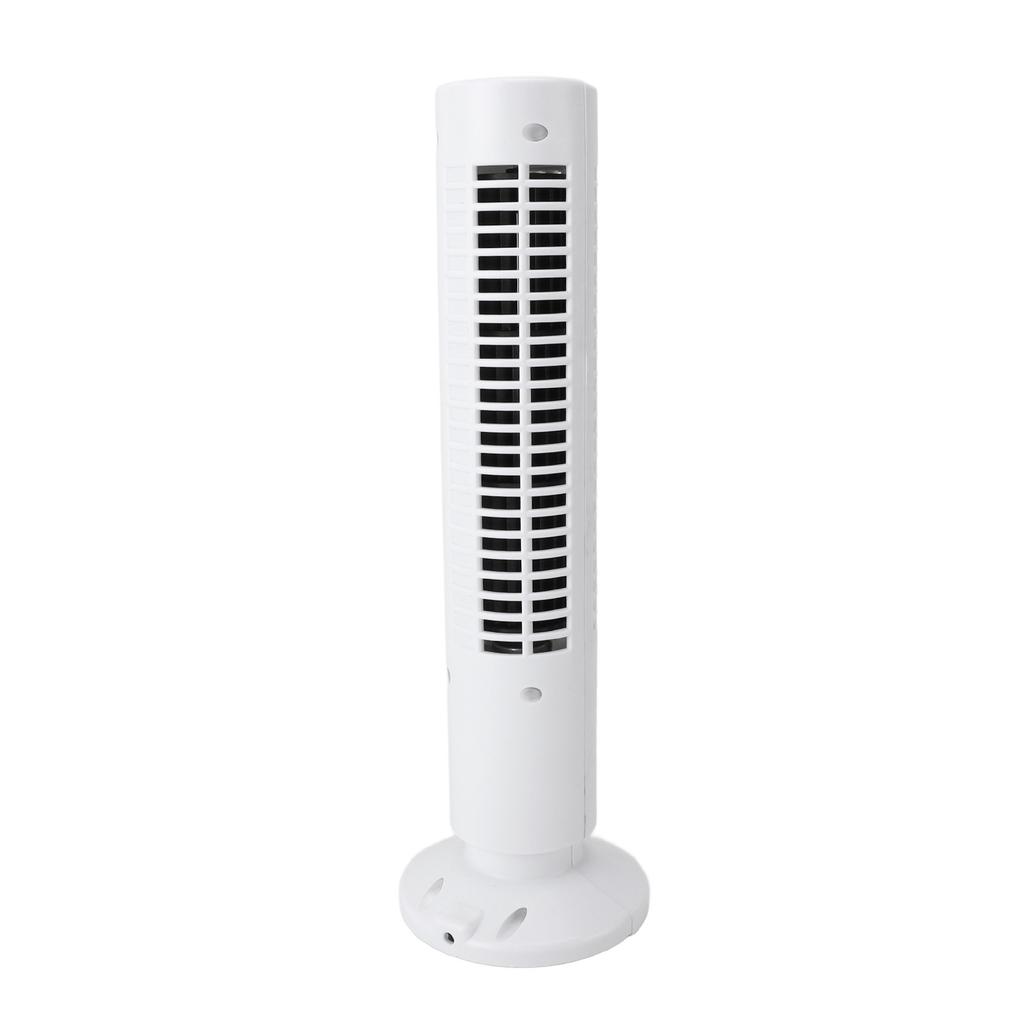 Mini Tower Fan Bladeless Desk Fan Quiet Cooling 2 Gears USB Desktop Table Tower Fan for Office Bedroom White