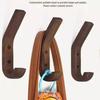 Walnut Solid Wood Coat & Hat Hook: Original Finish
