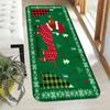 Fashion Printed Christmas Long Runner Rug Dachshund Dog Ugly Sweater Snowflake Tree Print Carpet Indoor Floor Rug for Christmas