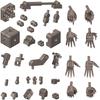Modeling Support Goods Mecha Supply Assortment 03 Joint Set Gunmetal Plastic Model M.S.G Ver. Non-Scale