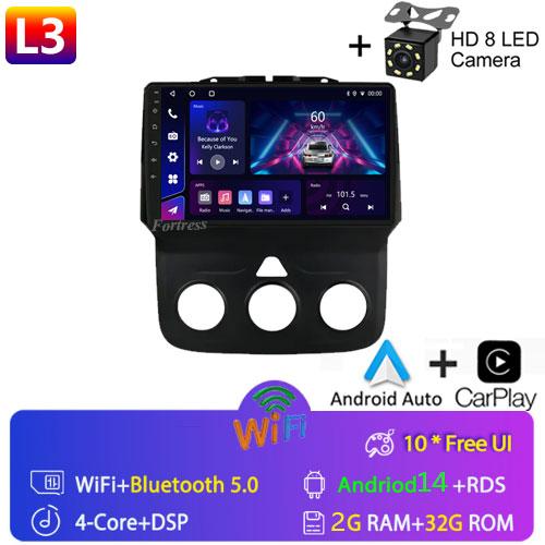 Car Radio 9 Inch Android 13 12+256G Touch Screen for DODGE RAM 1500 2013 2014 2015 2016 2017 2018 2019 WIFI Support SWC Carplay