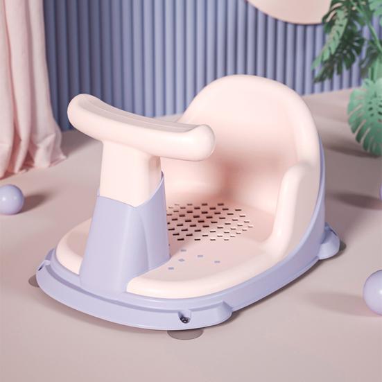 Baby Bath Chair Ergonomic Design Anti-Slip Sitting Baby Bathroom Chair Seat Promotes Independent