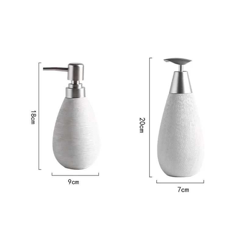 Ceramic Hand Sanitizer Bottle Lotion Bottle home decoration Shower Gel Bottle Soap Dispenser Lotion Container Bathroom Products