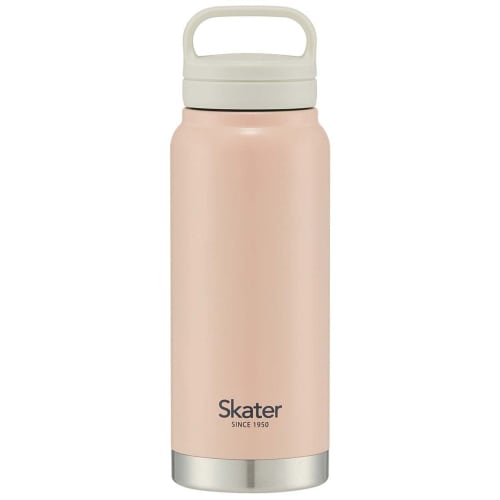 Skater Thermal/Cold Stainless Steel Mug Bottle 500ml with Screw Handle Dull Pink STSC4-A