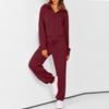 Conjunto de Sudadera con Cremallera y Pantalón Jogger para Mujer - Chándal Casual de Dos Piezas con Color para Ropa Deportiva