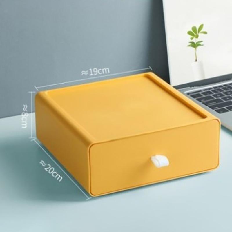 Schreibtisch Stapelbare Organizer Schublade Bürozubehör Bunte Aufbewahrungsbox Make-up Kunststoff Aufbewahrungsbehälter Badezimmer Aufbewahrung 1 Stück