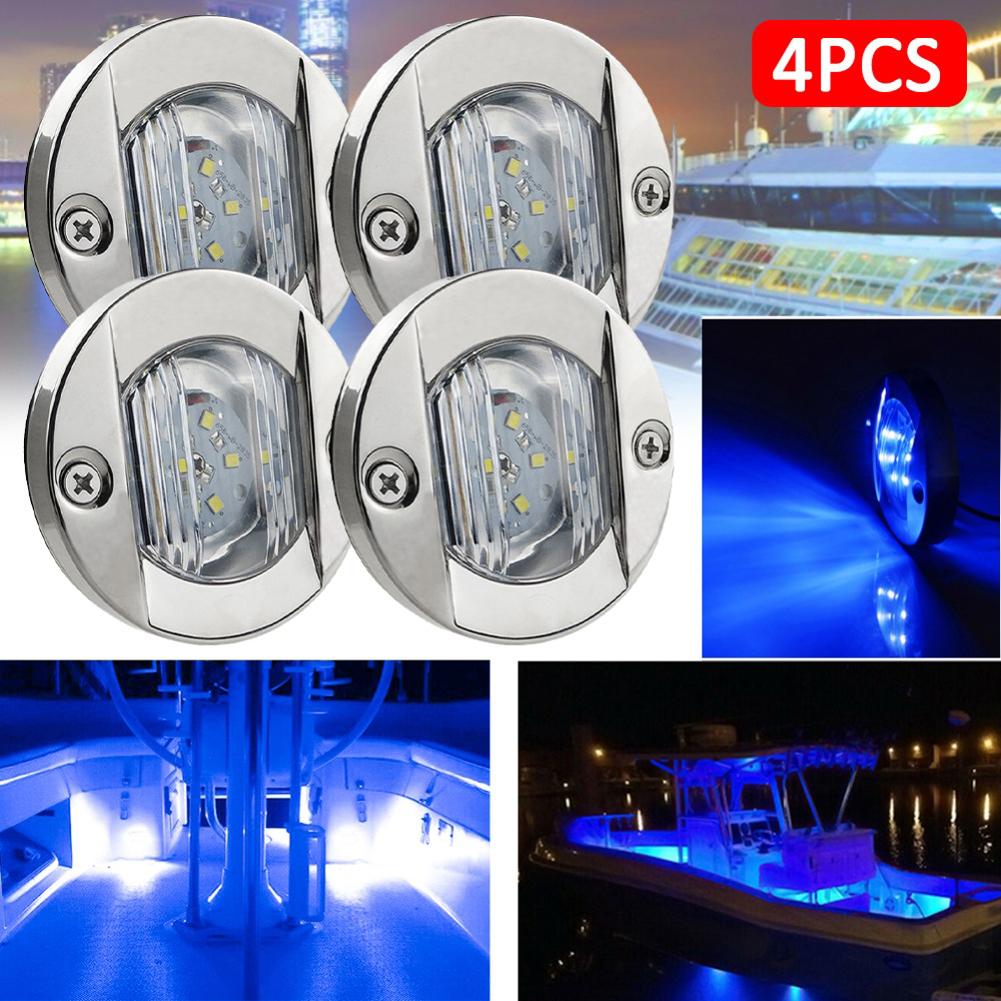 4 STÜCKE DC 12 V Boot Marine Lichter 6 LED Heck Licht Wasserdichte Heckmontage Anker Navigationslichter Für Lkw RV Yacht Zubehör