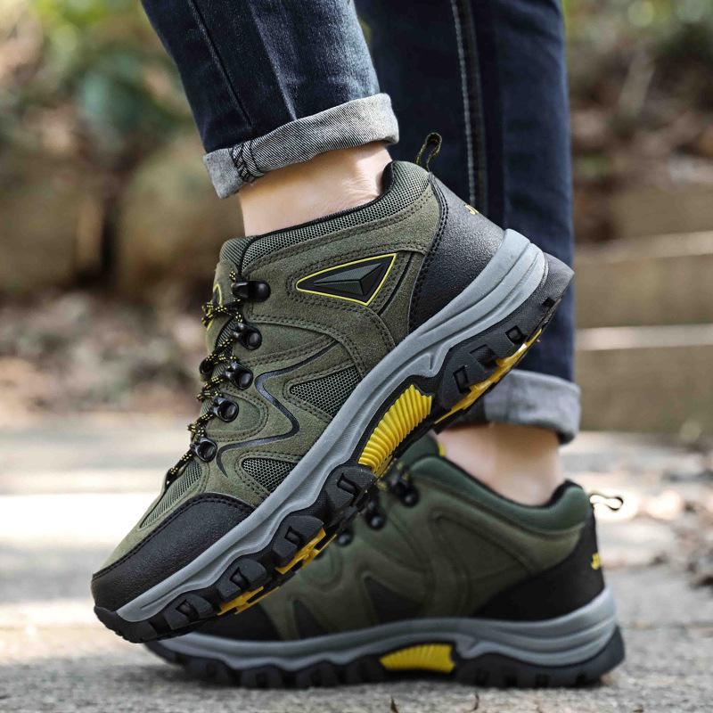 Fashion Outdoor Spring And Autumn Hiking Shoes Hiking Shoes Casual Comfortable Versatile Sports Shoes For Men Lace-Ups Fashionable