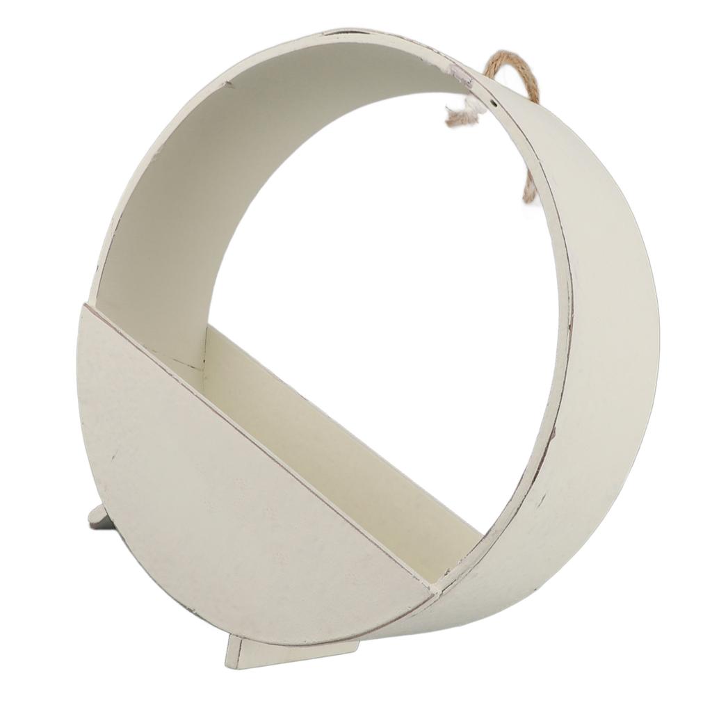 Binnen Wandhangend Rond Plantenbak Rustiek Ronde Houten Hangende Plantenbak voor s