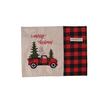 Christmas Home Decoration Magenta Black Check Table Mat Cartoon Tablecloth Table Mat Home Table Dress Knife and Fork Mat
