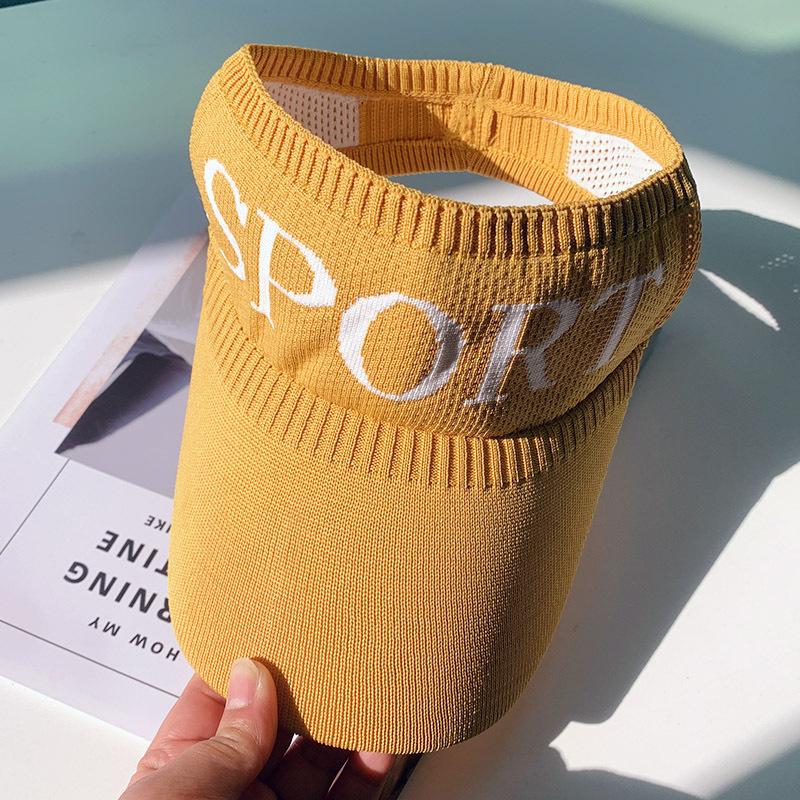 Empty top sun hat women's summer sun protection sun shade topless letter duck tongue sun hat