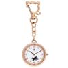 Fieldwork Women's Pocket Watch with Keychain, Analog, Cat Design, Brown and Pink, Catomi JN030-5