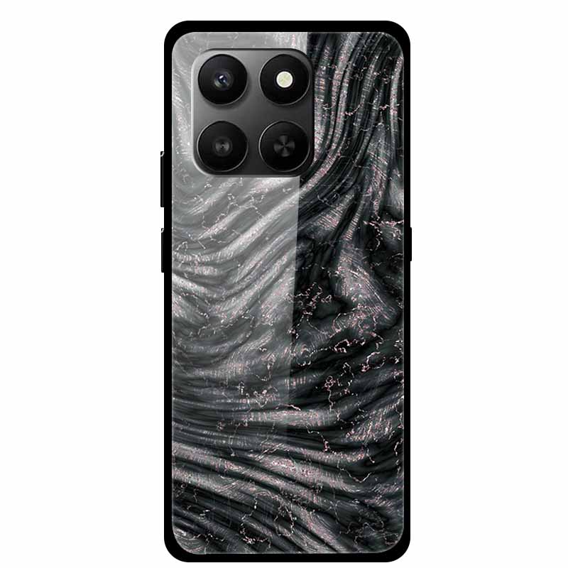 Glass Back Cover For Honor 200 Pro 5G Case Marble Hard Tempered Glass Case For Honor play 10T 400 Smart 5G Case 6.77" Shell Para