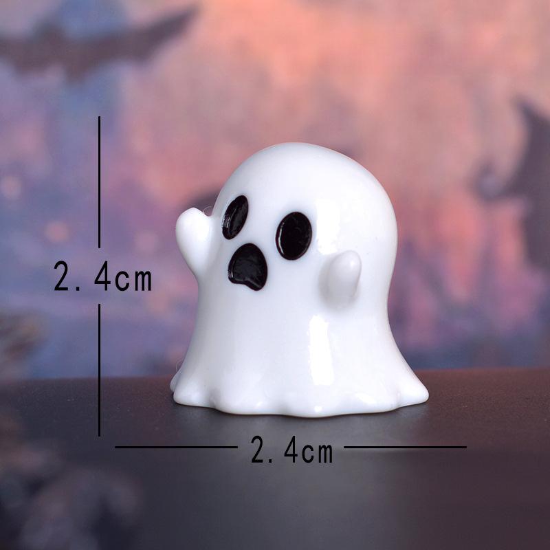

The Wizard Ghost Series Halloween Pumpkin Ghost Small Figurine Crystal Ball Decorative Accessories Thriller