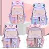 New Baby Primary School Schoolbag Female Cartoon Cute Student Lightweight Contrasting Backpack