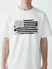 Koszulka z nadrukiem flagi USA Męska Koszulka Okrągły dekolt Krótki rękaw T-shirt Letni Codzienny Retro Streetwear koszulki koszulka w stylu sportowym
