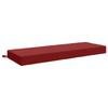Seat Cushion SOEST 100percent Polyester Wine Red 120 X 40 X 10 Cm