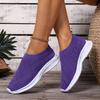 Fashion New Spring Summer Women's Vulcanize Shoes Mesh Breathable Soft Bottom Large Size Slip On Sneakers Casual Solid Weave Sport Tenis