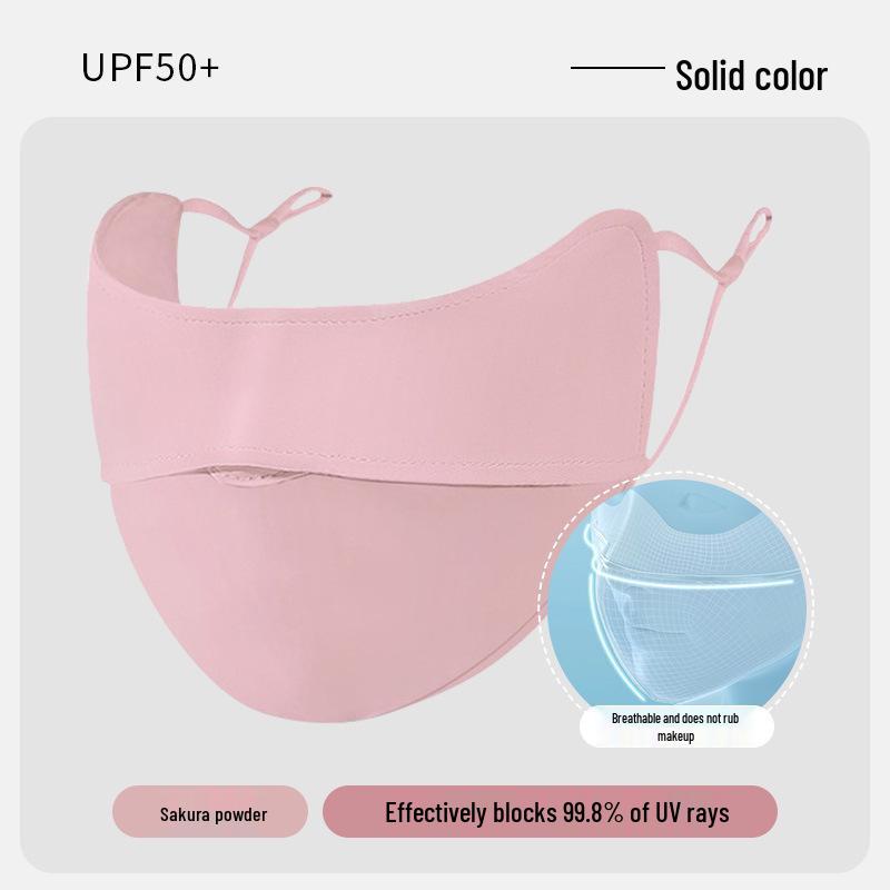 UV Protection Gradient Face Veil: Breathable 3D Eye Corner Shield for Summer Outdoor Use
