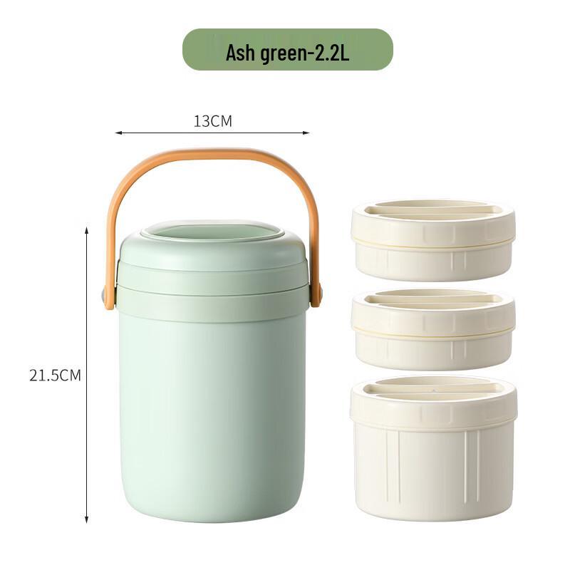 Zhishi 304 Stainless Steel 3-Layer Insulated Food Jar