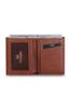 Guard Tan Leather Men's Wallet with Cross Card Compartment