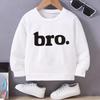 Boy Sweatshirt Round Neck Hoodies Long Sleeves Featuring Letter Slogans Perfect As a Festive Gift Designed Casual Style for Spring