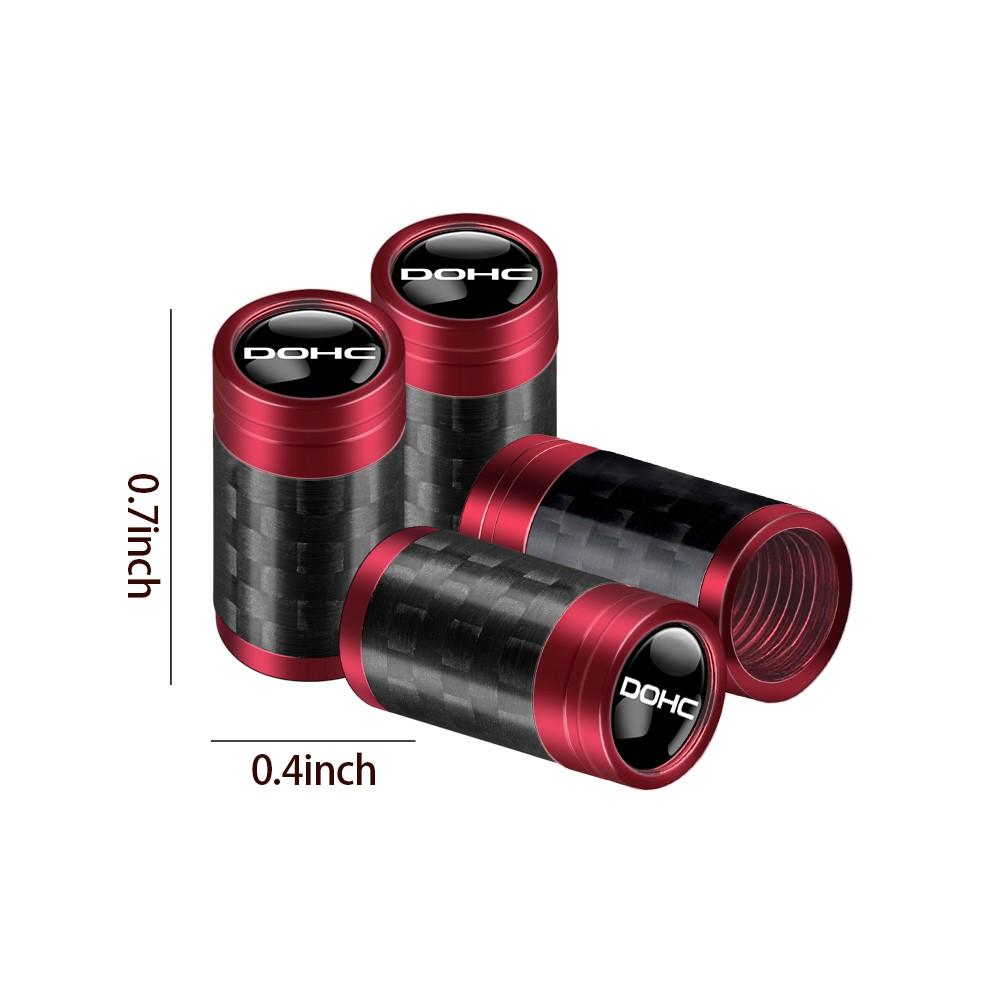 4PCS Car Tire Valve Cover Auto Tyre Wheel Air Stem Valve Cap Accessories For Honda Mugen Typer ACCORD Airwave Avancier Civic FK8 aij256