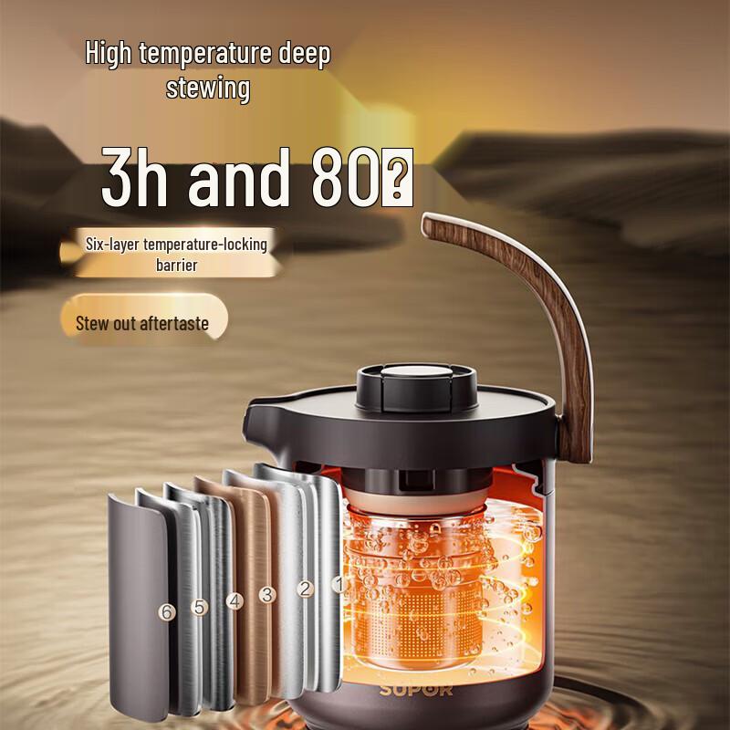 SUPOR Master Thermal Tea Brewing Pot with Handle
