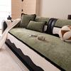 Four Seasons Universal Pad For Irregular Patchwork Sofa  New Mid-Century Style Chenille Premium Non-Slip Sofa Cushion Cover