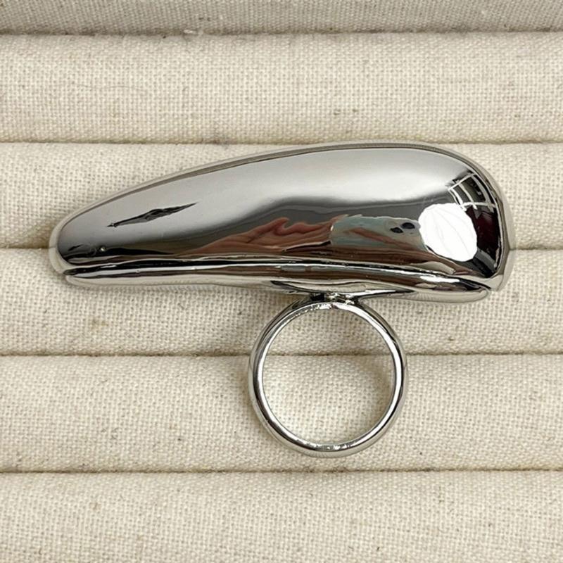 Przesadzone Otwierane Pierścienie na Palce Łezka Regulowane Pierścienie na Palce Otwarte Pierścienie Biżuteria na Palce Prezent dla Miłośnika Mody