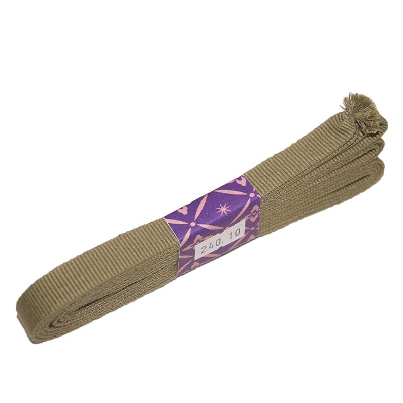 

[Banshu Kogei] Sanada cord Shimoo (width: approx. 12mm × Length: approx. 90cm / For short sword/No.10 dark green) bag string 4 minutes 100% cotton For
