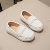Spring Autumn Girls Causal Uniform School Shoes New Versatile Kids Simple Boys Leather Shoes Fashion Children's Flat Loafers