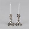 2Pcs Dollhouse Miniature Candlesticks Handheld Candlestick Holder Dollhouse