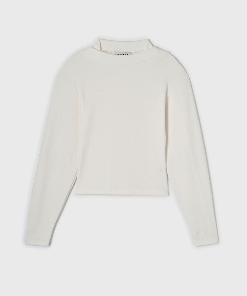 Yunse Boatneck Knit Top (White)