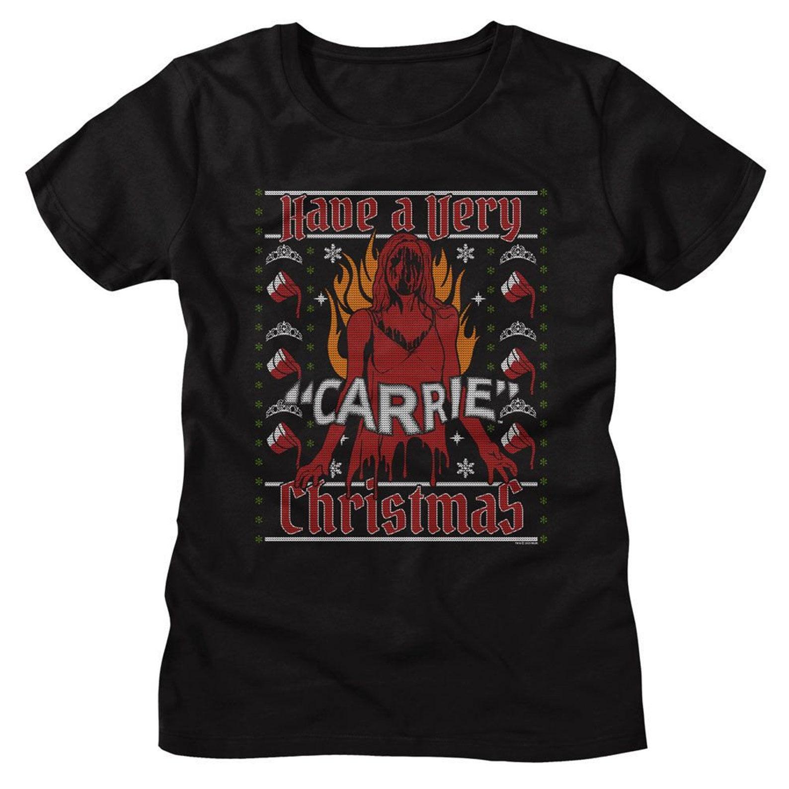 Carrie A Very Carrie Christmas Black Women s T-Shirt S
