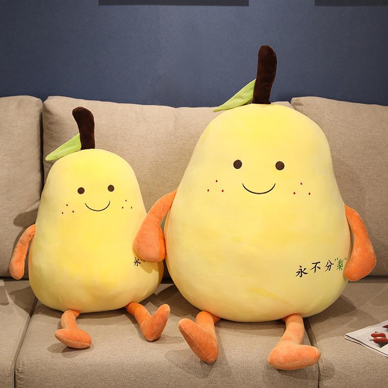 Creativity Never Divide Pear Fruit Pillow Plush Toy Doll Fruit Pear Doll Friend Girlfriend Birthday Gift