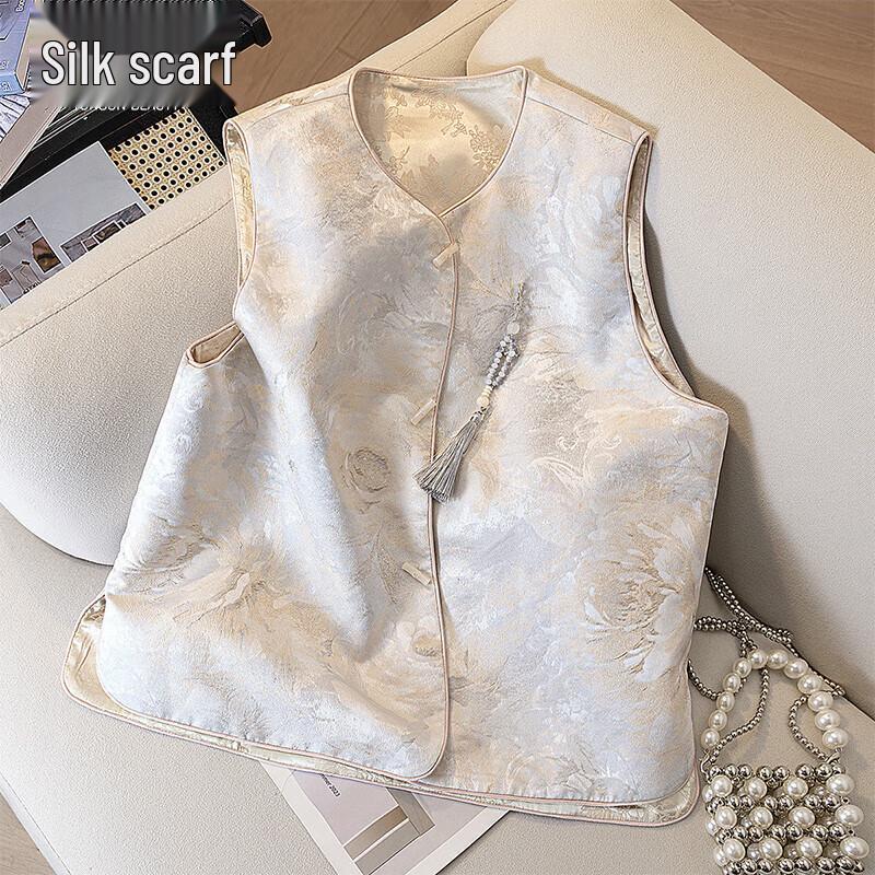 

Si Ba She Women s New Chinese Style Retro Vest L