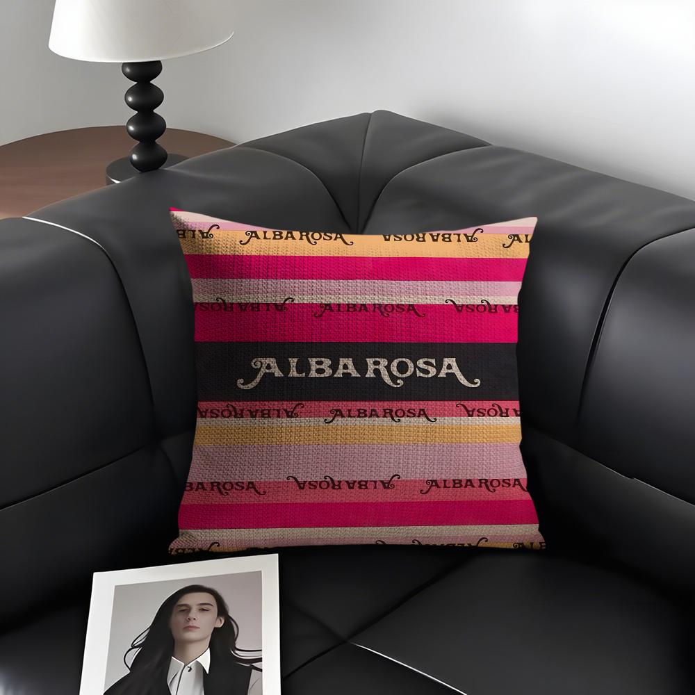 

AALBAR ROSAS Brand Cushion Cover Natural Linen Organic Fabric DoubleSided Printing Sofa Home Decor Gift Pillow Case 30x30cm