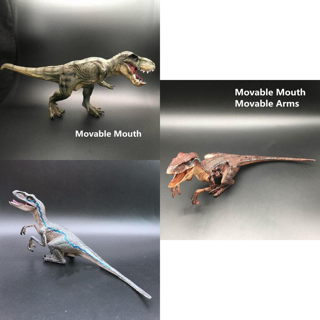 Klassischer Reiz 2018 Blaue Velociraptor-Figur Mit Beweglichen Merkmalen Für Actionfiguren-Sammler